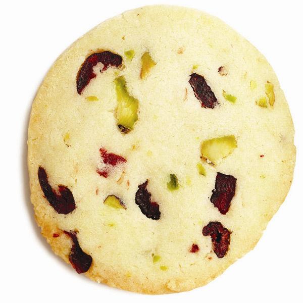 sistchio和cranberry冰盒cookie
